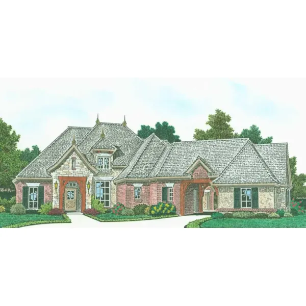 Front of Home - Joelle Luxury European Home 036D-0232 - Shop House Plans and More