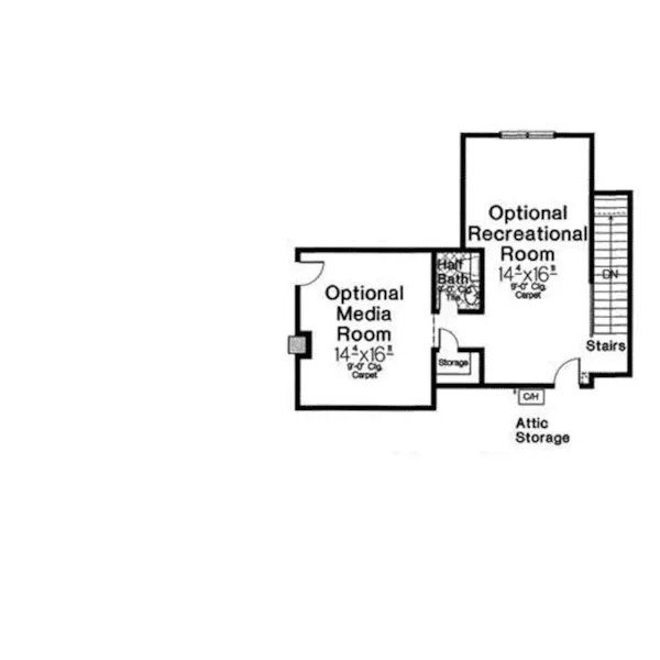 European House Plan Second Floor - Bernal Heights European Home 036D-0234 - Shop House Plans and More