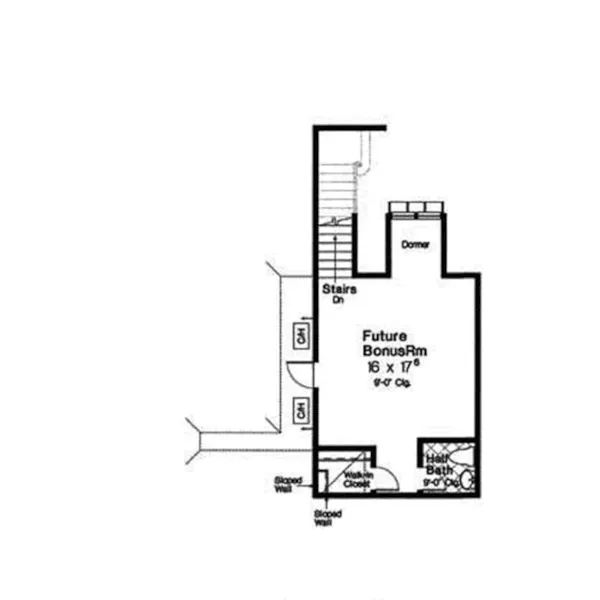 Ranch House Plan Second Floor - Landon Bay European Home 036D-0237 - Shop House Plans and More