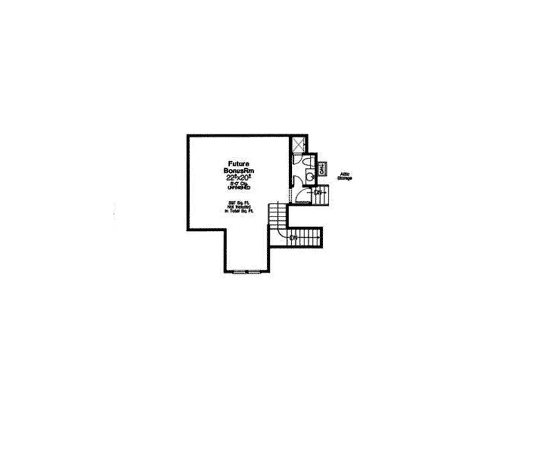 Rustic House Plan Second Floor - 036D-0238 - Shop House Plans and More
