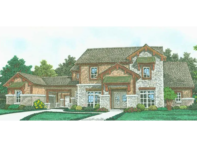 Luxury House Plan Front Image - 036D-0242 - Shop House Plans and More