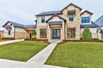 Arts & Crafts House Plan Front of House 036D-0242