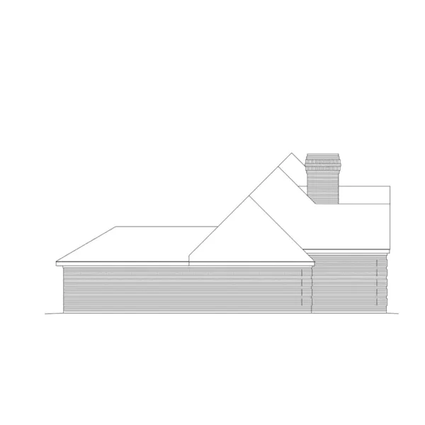 Southern House Plan Left Elevation - Ramsbury Grove Modern Home 037D-0003 - Shop House Plans and More