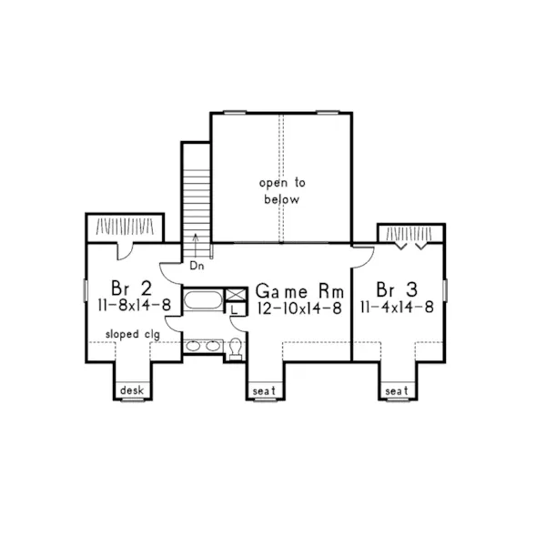 Country House Plan Second Floor - Lakeway Country Home 037D-0004 - Shop House Plans and More