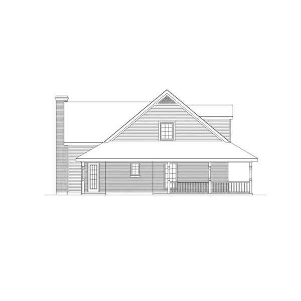 Country House Plan Left Elevation - Lakeway Country Home 037D-0004 - Shop House Plans and More