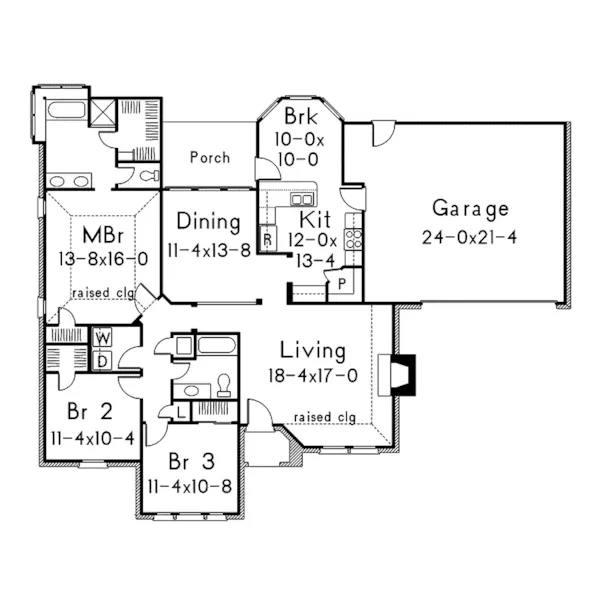 European House Plan First Floor - Smithfield Modern European Home 037D-0008 - Shop House Plans and More