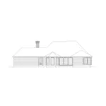 European House Plan Rear Elevation - Smithfield Modern European Home 037D-0008 - Shop House Plans and More