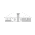 Traditional House Plan Rear Elevation - Richmond Ranch Home 037D-0010 - Shop House Plans and More