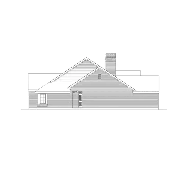 Country House Plan Right Elevation - Winford Ranch Home 037D-0012 - Shop House Plans and More