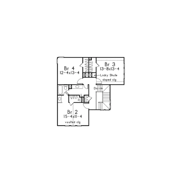 Country House Plan Second Floor - Jamestown Country Farmhouse 037D-0013 - Search House Plans and More