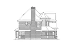 Farmhouse Plan Left Elevation - Wedgegrove Victorian Home 037D-0016 - Shop House Plans and More