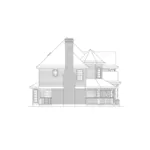 Modern House Plan Left Elevation - Wedgegrove Victorian Home 037D-0016 - Shop House Plans and More