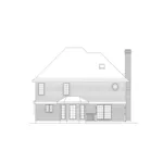 Modern House Plan Rear Elevation - Wedgegrove Victorian Home 037D-0016 - Shop House Plans and More