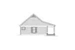 Acadian House Plan Left Elevation - Harrison Acadian Ranch Home 037D-0017 - Search House Plans and More