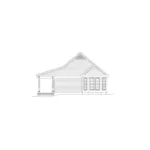 Country House Plan Right Elevation - Harrison Acadian Ranch Home 037D-0017 - Search House Plans and More