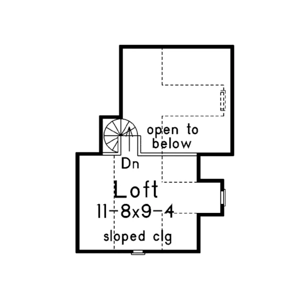 Vacation House Plan Second Floor - Canton Cove Vacation Home 037D-0019 - Search House Plans and More