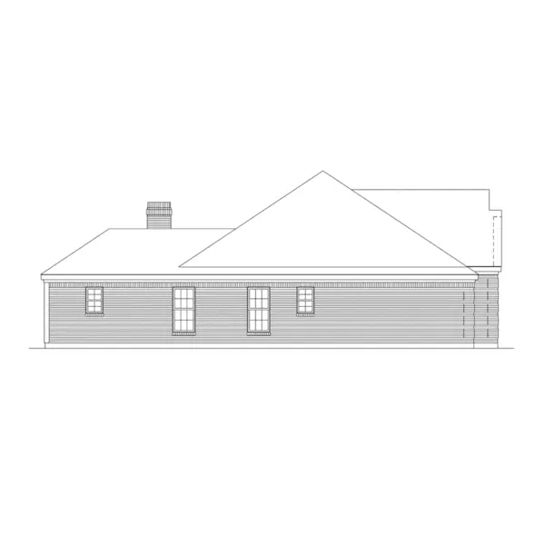 Traditional House Plan Left Elevation - Lindenwood Ranch Home 037D-0020 - Shop House Plans and More