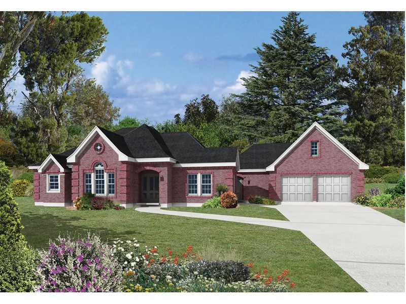 Ranch House Plan Front Photo 01 - Alexander Ranch Home 037D-0021 - Search House Plans and More