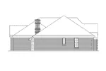 Ranch House Plan Left Elevation - Alexander Ranch Home 037D-0021 - Search House Plans and More