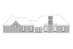 Modern House Plan Rear Elevation - Alexander Ranch Home 037D-0021 - Search House Plans and More