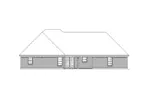 Traditional House Plan Rear Elevation - Twinbrooke Ranch Home 037D-0022 - Shop House Plans and More