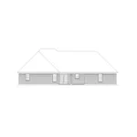 Traditional House Plan Rear Elevation - Twinbrooke Ranch Home 037D-0022 - Shop House Plans and More