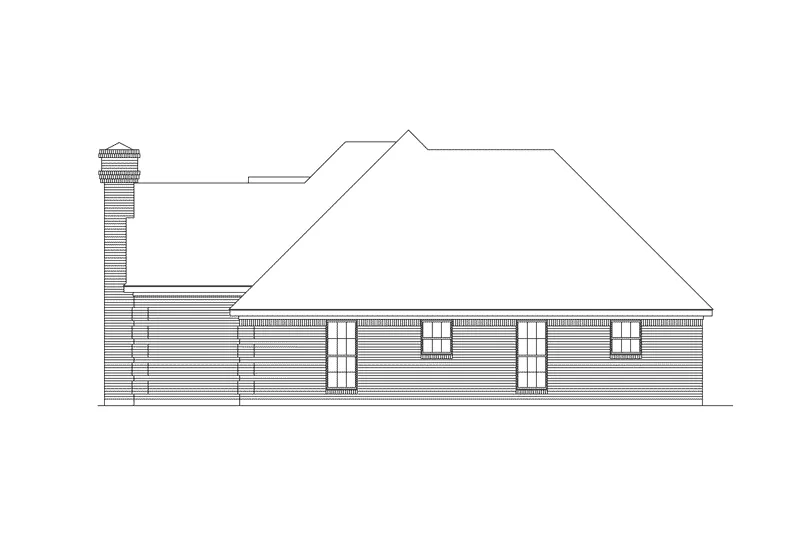 Country House Plan Right Elevation - Twinbrooke Ranch Home 037D-0022 - Shop House Plans and More
