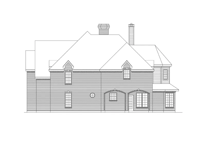 Country French House Plan Right Elevation - Bristol European Home 037D-0024 - Search House Plans and More