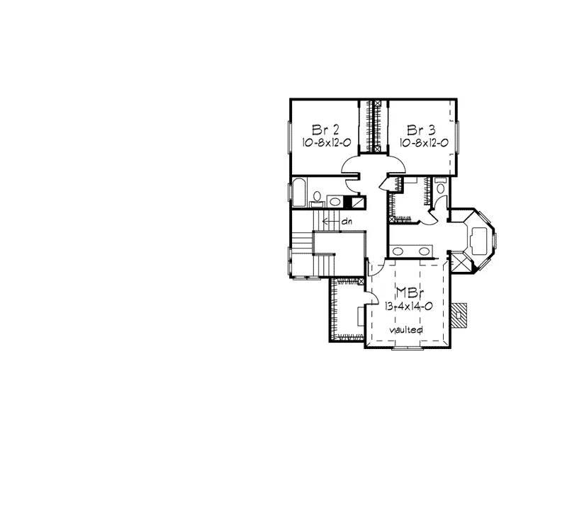 Country House Plan Second Floor - Newport Farmhouse 037D-0028 - Shop House Plans and More