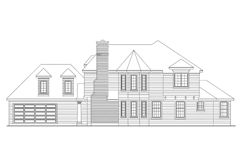Country House Plan Right Elevation - Newport Farmhouse 037D-0028 - Shop House Plans and More