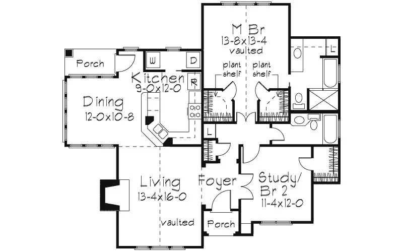 Country House Plan First Floor - Shrewsbury Ranch Home 037D-0029 - Shop House Plans and More