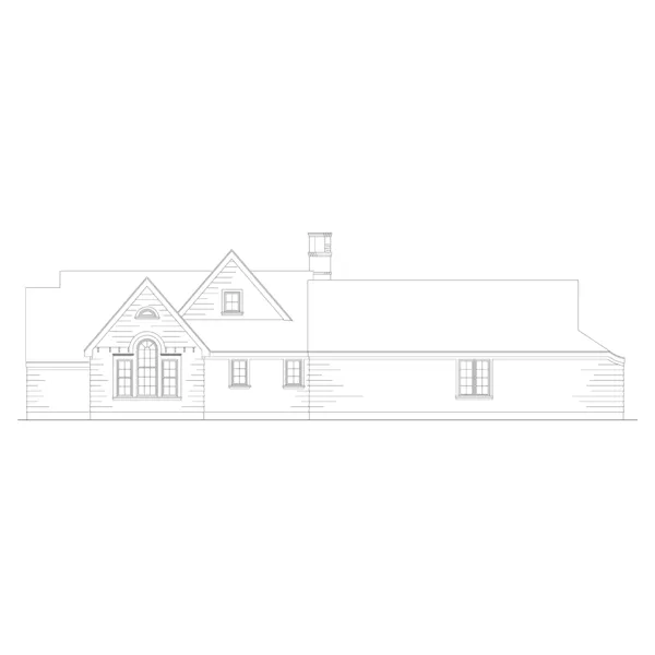 Modern House Plan Rear Elevation - Shrewsbury Ranch Home 037D-0029 - Shop House Plans and More