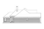 Ranch House Plan Left Elevation - Stonebridge Traditional Home 037D-0031 - Shop House Plans and More