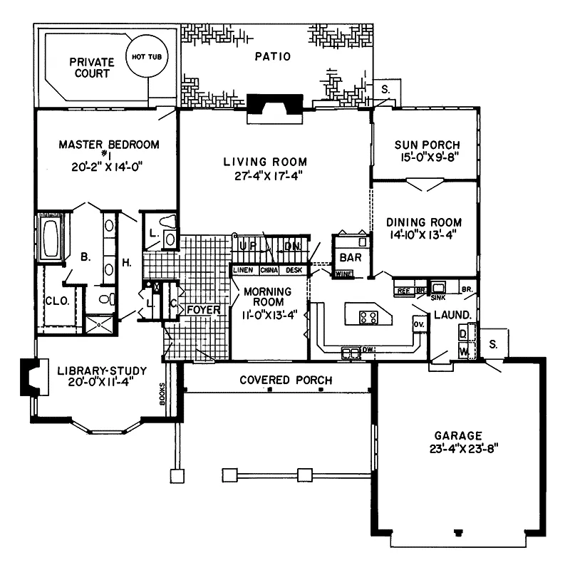 Luxury House Plan First Floor - Patricia Hill European Home 038D-0003 - Shop House Plans and More