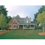 Traditional Country Home With Front Covered Porch