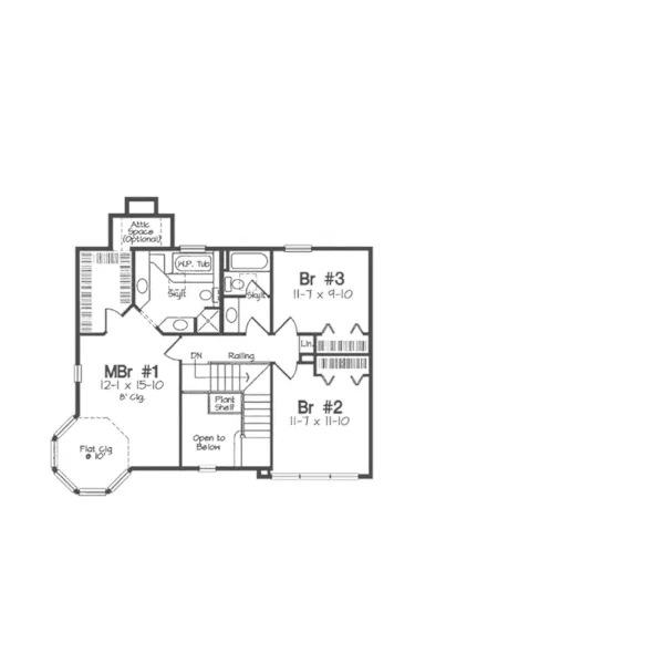 Victorian House Plan Second Floor - Eveline Southern Farmhouse 038D-0006 - Search House Plans and More