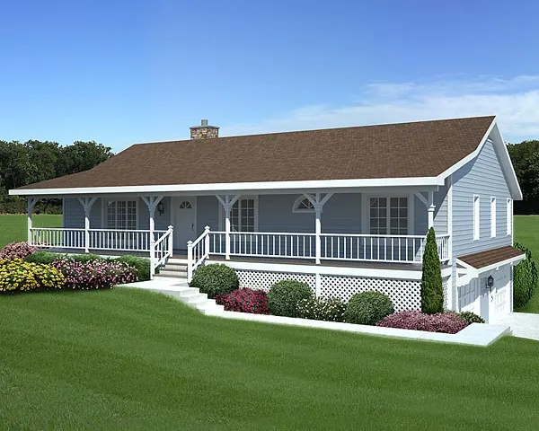 Country Acadian Home With Deep Front Porch