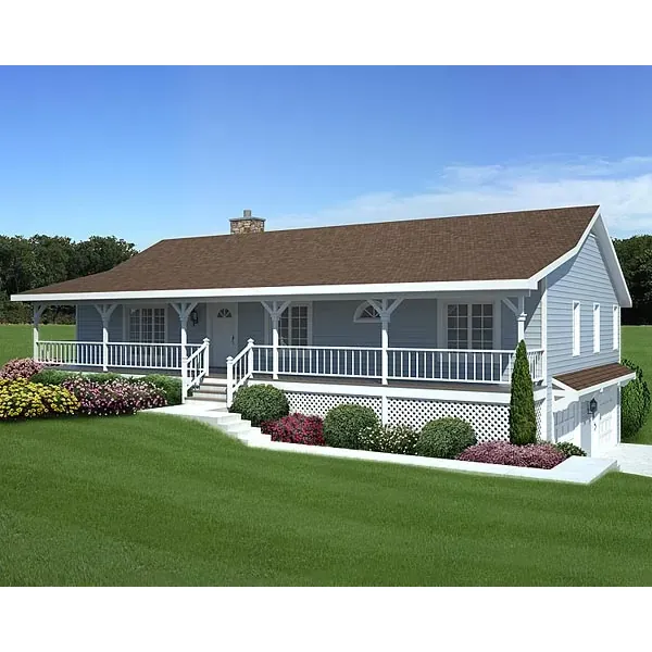 Country Acadian Home With Deep Front Porch