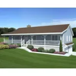 Country Acadian Home With Deep Front Porch