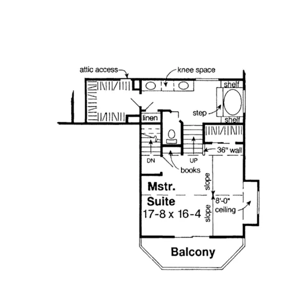 Beach & Coastal House Plan Second Floor - Monmouthshire Rustic Lake Home 038D-0022 - Shop House Plans and More