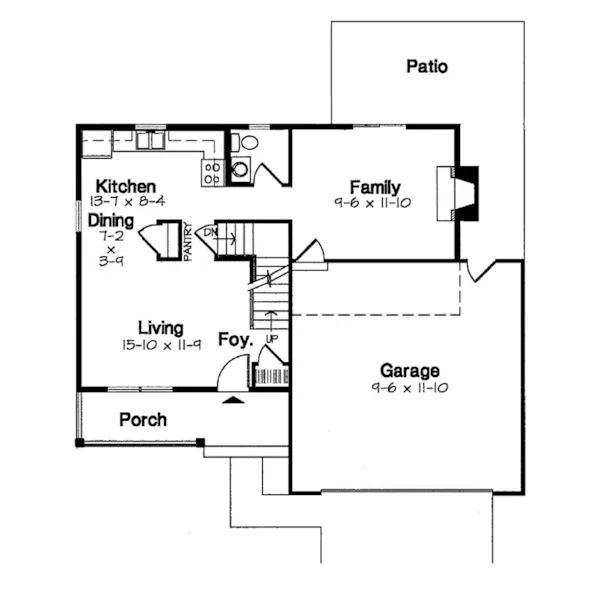 Country House Plan First Floor - Pelham Estate Country Home 038D-0026 - Shop House Plans and More