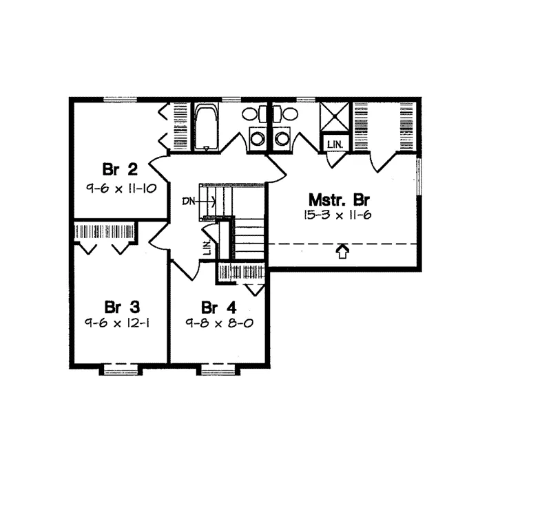 Country House Plan Second Floor - Pelham Estate Country Home 038D-0026 - Shop House Plans and More