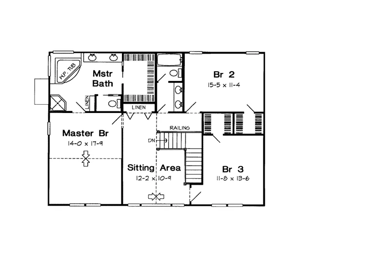 Farmhouse Plan Second Floor - Rotherdam Country Farmhouse 038D-0028 - Shop House Plans and More