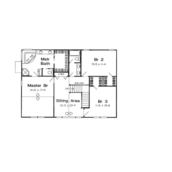 Farmhouse Plan Second Floor - Rotherdam Country Farmhouse 038D-0028 - Shop House Plans and More