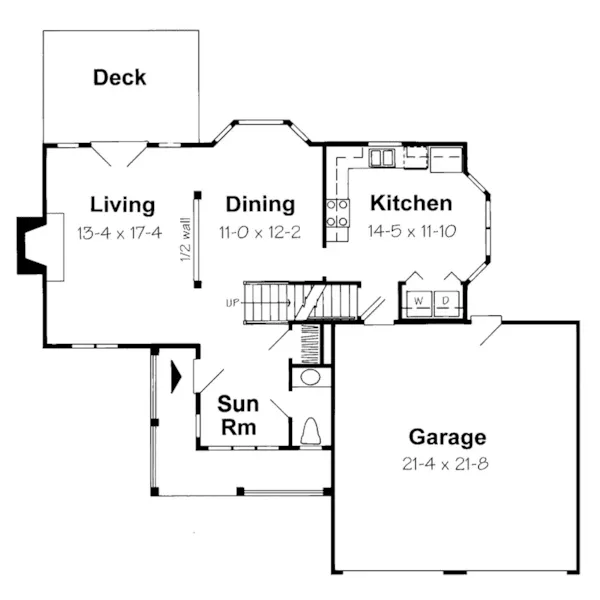 Country House Plan First Floor - Park Haven Traditional Home 038D-0032 - Shop House Plans and More