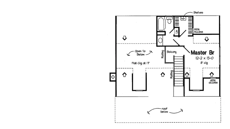 Colonial House Plan Second Floor - Longview Colonial Cape Cod Home 038D-0037 - Shop House Plans and More