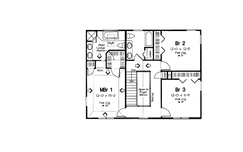 Country House Plan Second Floor - Landrush Country Home 038D-0038 - Shop House Plans and More