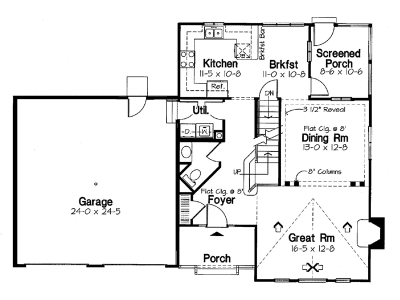Traditional House Plan First Floor - Ellington Place Classic Home 038D-0042 - Search House Plans and More
