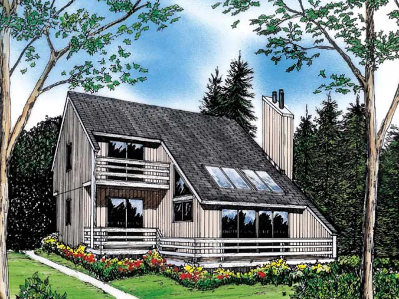 Lake House Plan Front Image - Madrina Cabin Cottage Home 038D-0047 - Shop House Plans and More