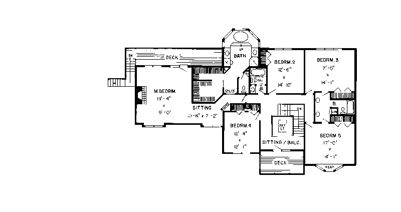 Farmhouse Plan Second Floor - Altendorf Farmhouse 038D-0061 - Search House Plans and More